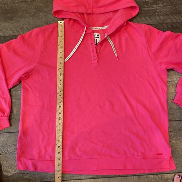 NWOT Peace Love World Button Front Jogger Set Pink Size 1X - Picture 7 of 15